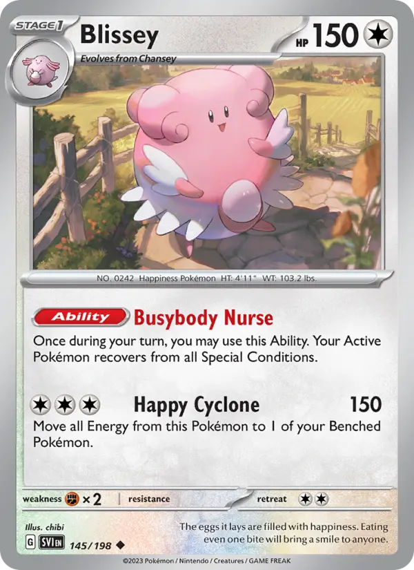 Blissey 145 Scarlet & Violet Base Set (SV1) Pokemon Card