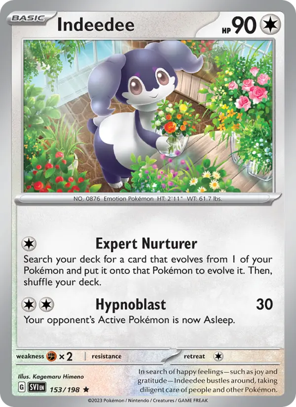 Indeedee 153 Scarlet & Violet Base Set (SV1) Pokemon Card