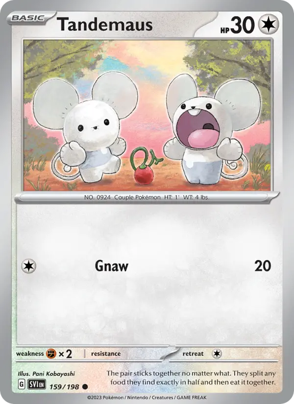 Tandemaus 159 Scarlet & Violet Base Set (SV1) Pokemon Card