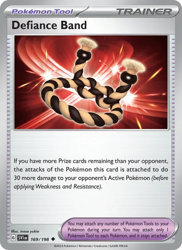 Defiance Band 169 Scarlet & Violet Base Set (SV1) Pokemon Card