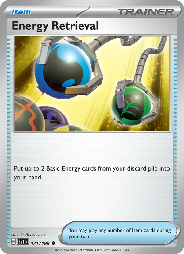 Energy Retrieval 171 Scarlet & Violet Base Set (SV1) Pokemon Card