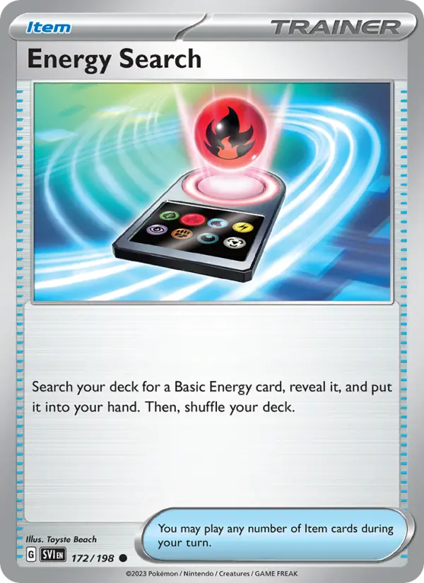 Energy Search 172 Scarlet & Violet Base Set (SV1) Pokemon Card