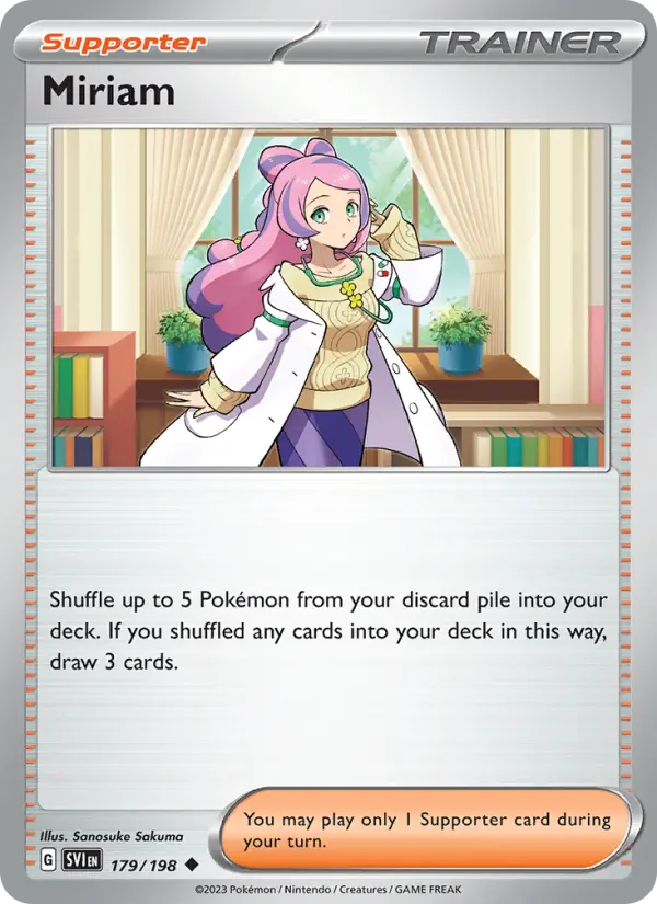 Miriam 179 Scarlet & Violet Base Set (SV1) Pokemon Card