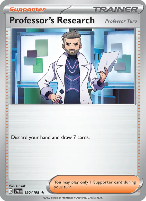 Professor's Research 190 Scarlet & Violet Base Set (SV1) Pokemon Card