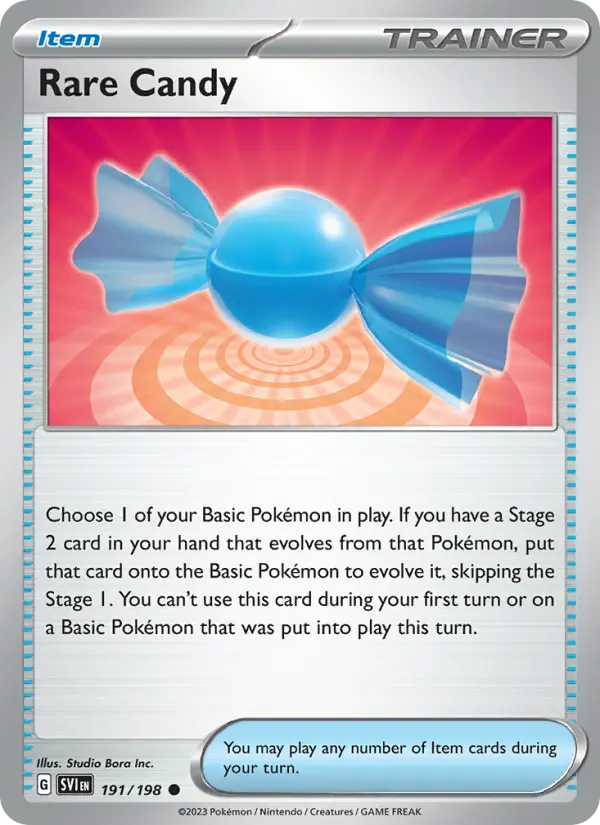 Rare Candy 191 Scarlet & Violet Base Set (SV1) Pokemon Card