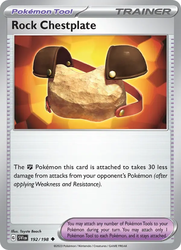Rock Chestplate 192 Scarlet & Violet Base Set (SV1) Pokemon Card