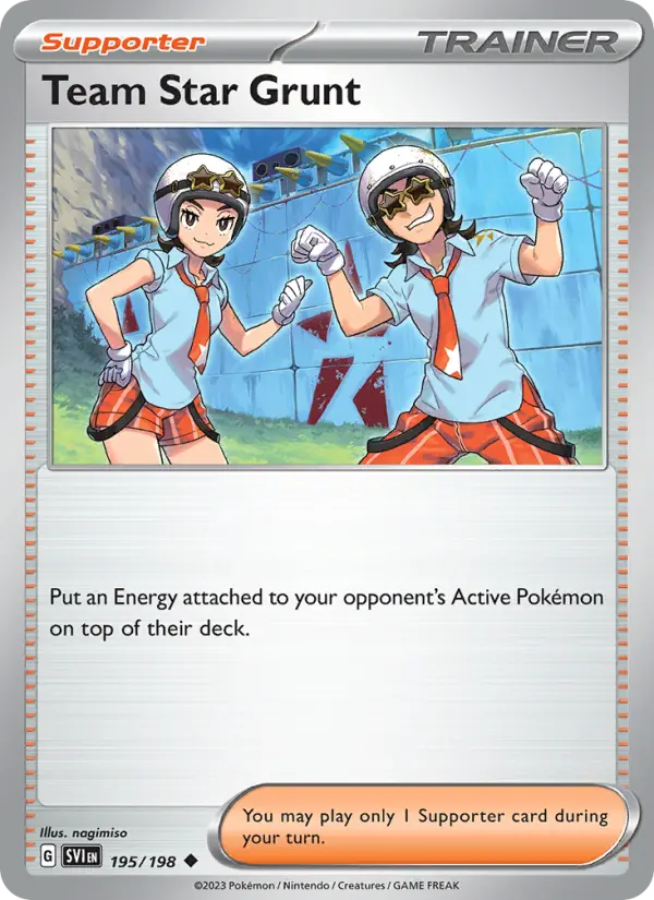 Team Star Grunt 195 Scarlet & Violet Base Set (SV1) Pokemon Card