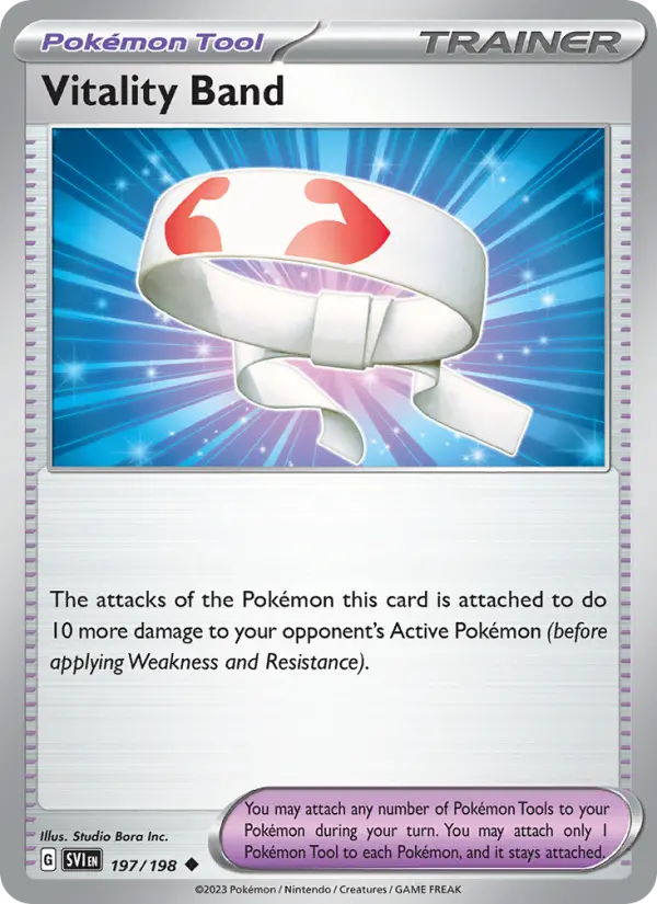 Vitality Band 197 Scarlet & Violet Base Set (SV1) Pokemon Card