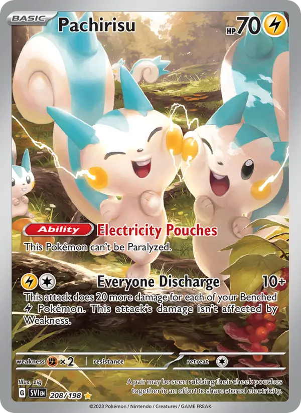 Pachirisu 208 Scarlet & Violet Base Set (SV1) Pokemon Card