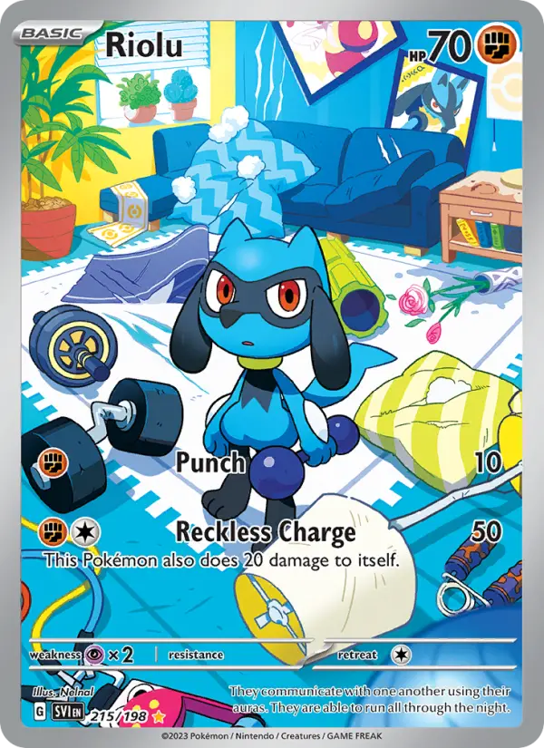 Riolu 215 Scarlet & Violet Base Set (SV1) Pokemon Card