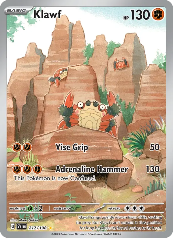 Klawf 217 Scarlet & Violet Base Set (SV1) Pokemon Card