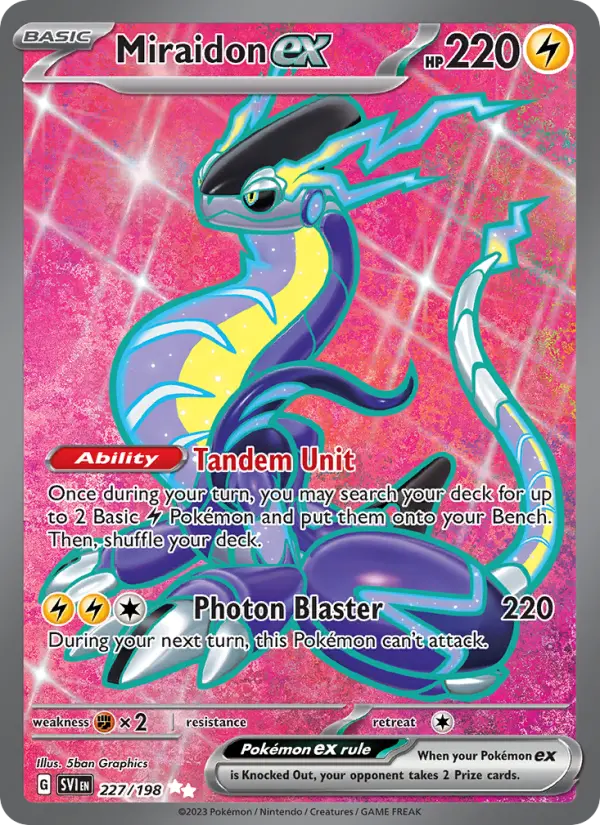 Miraidon ex 227 Scarlet & Violet Base Set (SV1) Pokemon Card