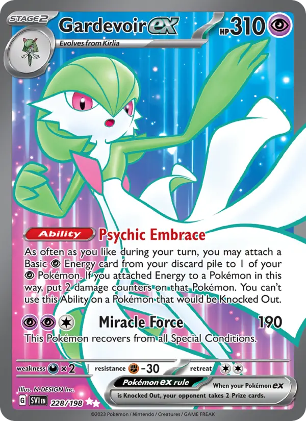 Gardevoir ex 228 Scarlet & Violet Base Set (SV1) Pokemon Card