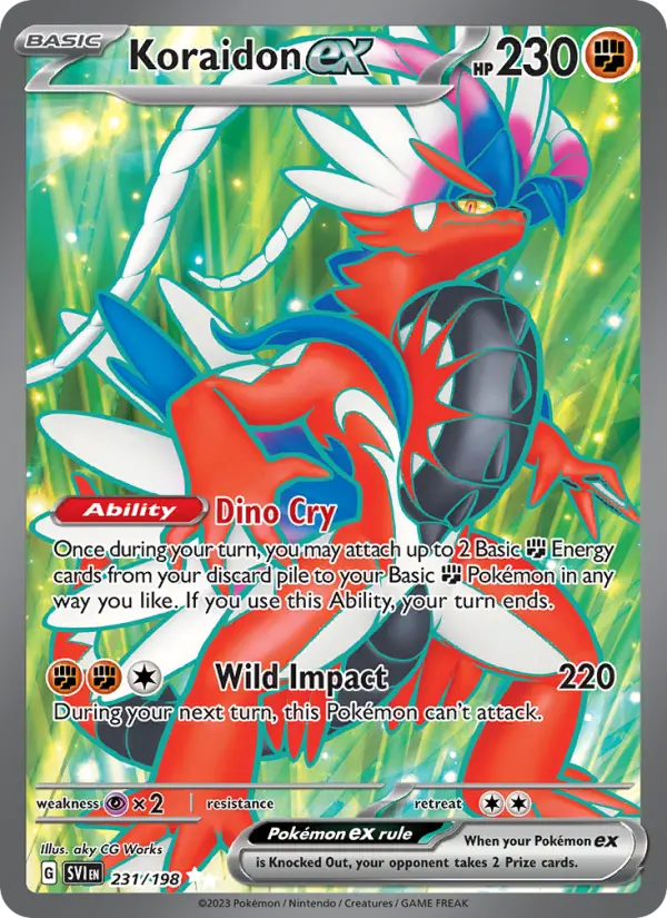 Koraidon ex 231 Scarlet & Violet Base Set (SV1) Pokemon Card