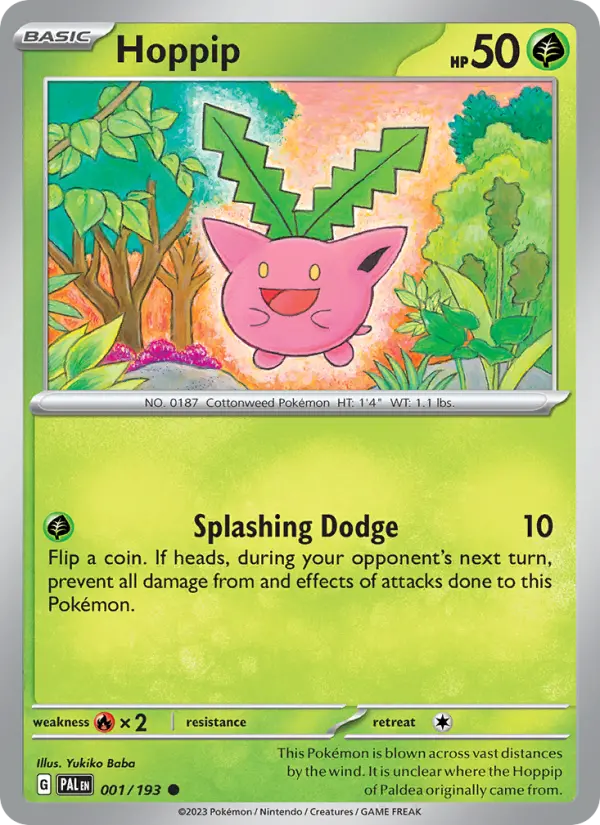 Hoppip 001 Paldea Evolved (SV2) Pokemon Card