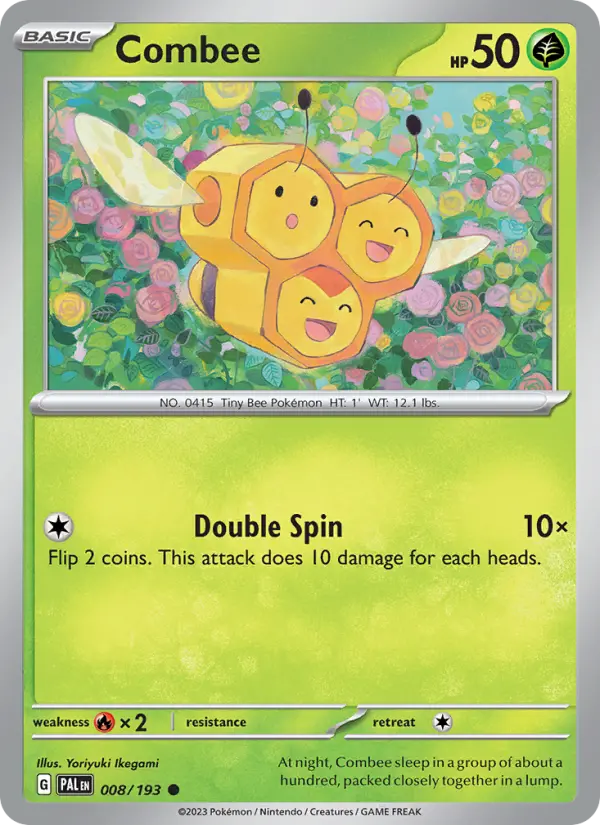 Combee 008 Paldea Evolved (SV2) Pokemon Card