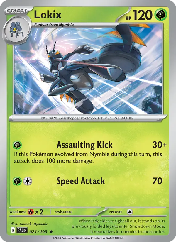 Lokix 021 Paldea Evolved (SV2) Pokemon Card