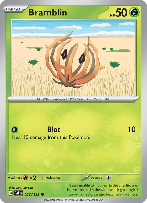 Bramblin 023 Paldea Evolved (SV2) Pokemon Card