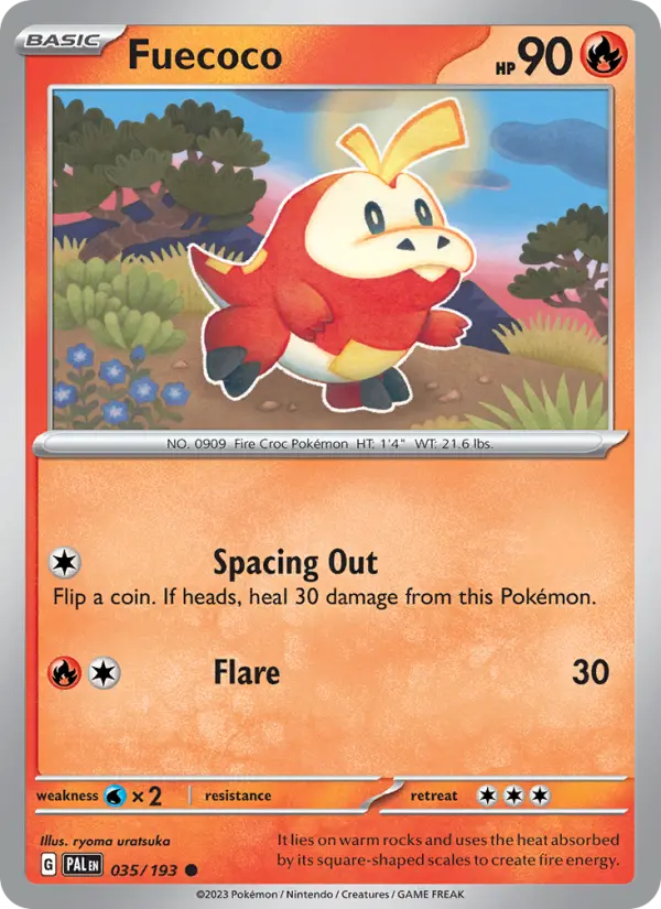 Fuecoco 035 Paldea Evolved (SV2) Pokemon Card