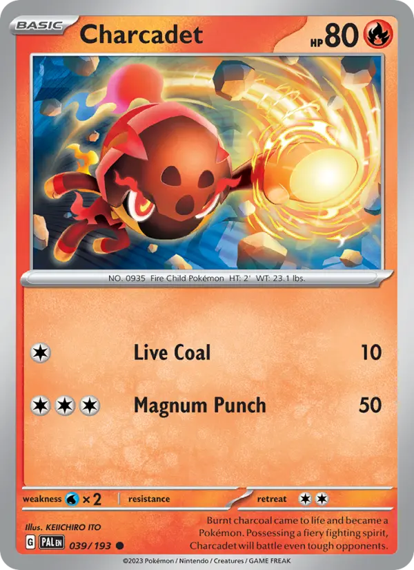Charcadet 039 Paldea Evolved (SV2) Pokemon Card