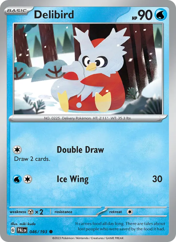 Delibird 046 Paldea Evolved (SV2) Pokemon Card