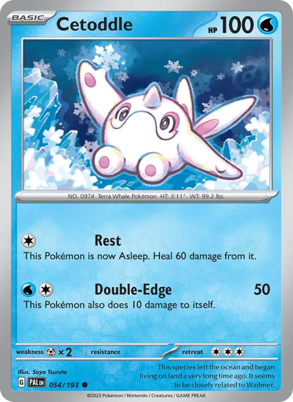 Cetoddle 054 Paldea Evolved (SV2) Pokemon Card