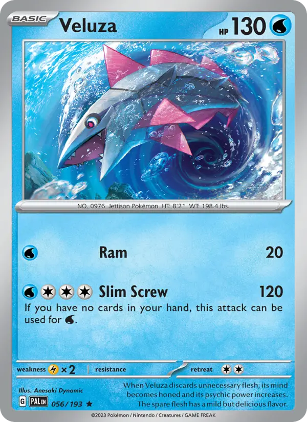 Veluza 056 Paldea Evolved (SV2) Pokemon Card