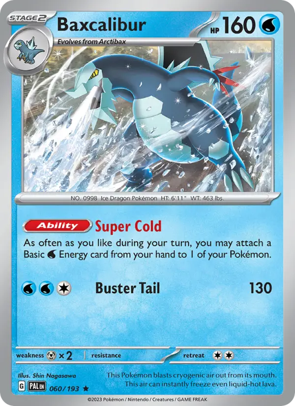 Baxcalibur 060 Paldea Evolved (SV2) Pokemon Card