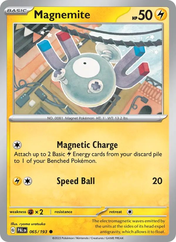Magnemite 065 Paldea Evolved (SV2) Pokemon Card