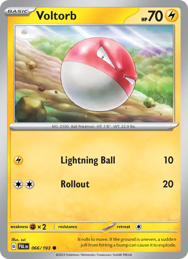 Voltorb 066 Paldea Evolved (SV2) Pokemon Card