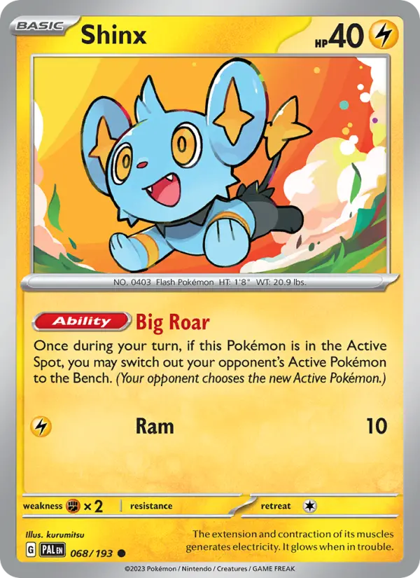 Shinx 068 Paldea Evolved (SV2) Pokemon Card