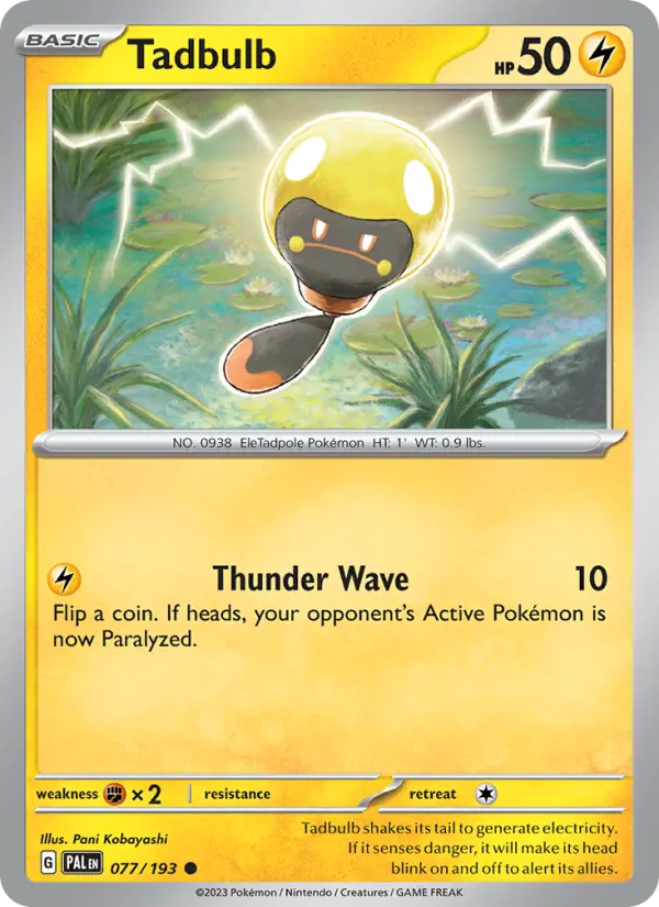 Tadbulb 077 Paldea Evolved (SV2) Pokemon Card