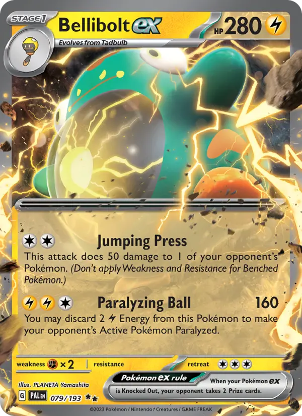 Bellibolt ex 079 Paldea Evolved (SV2) Pokemon Card