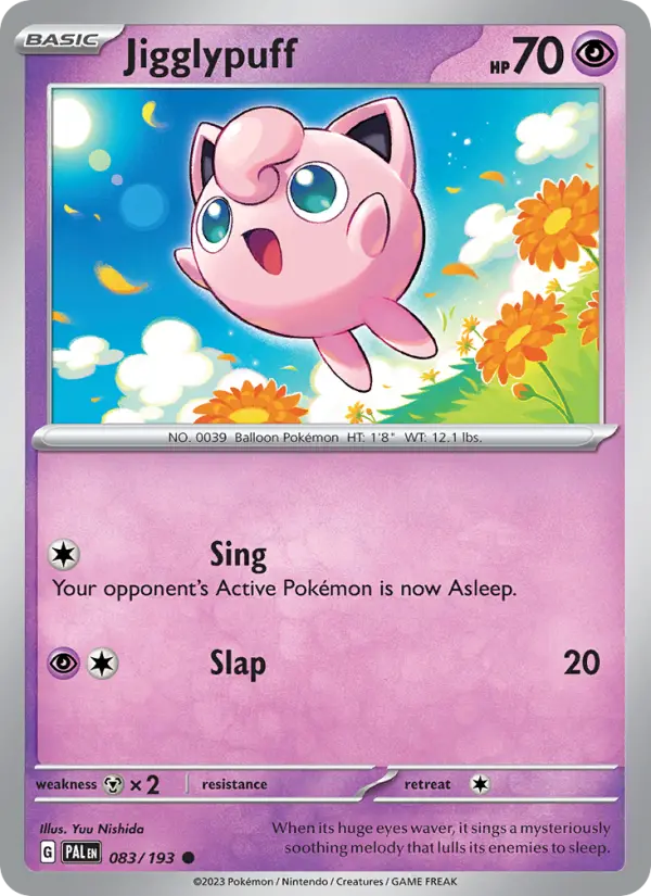 Jigglypuff 083 Paldea Evolved (SV2) Pokemon Card