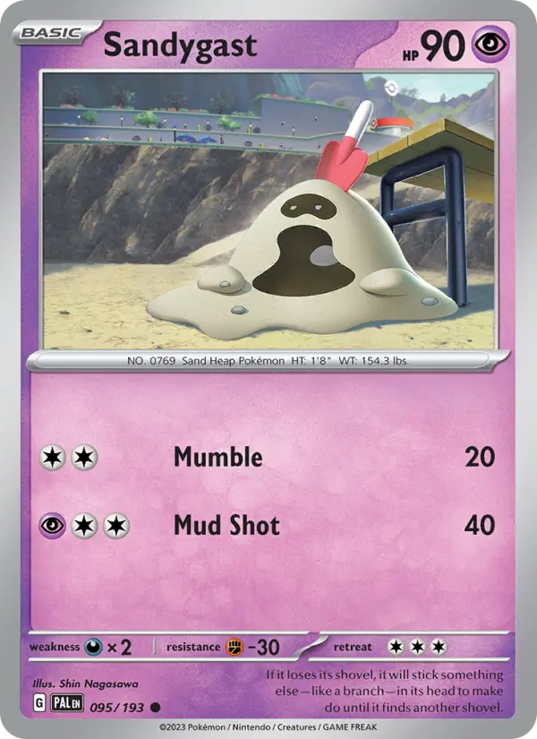 Sandygast 095 Paldea Evolved (SV2) Pokemon Card
