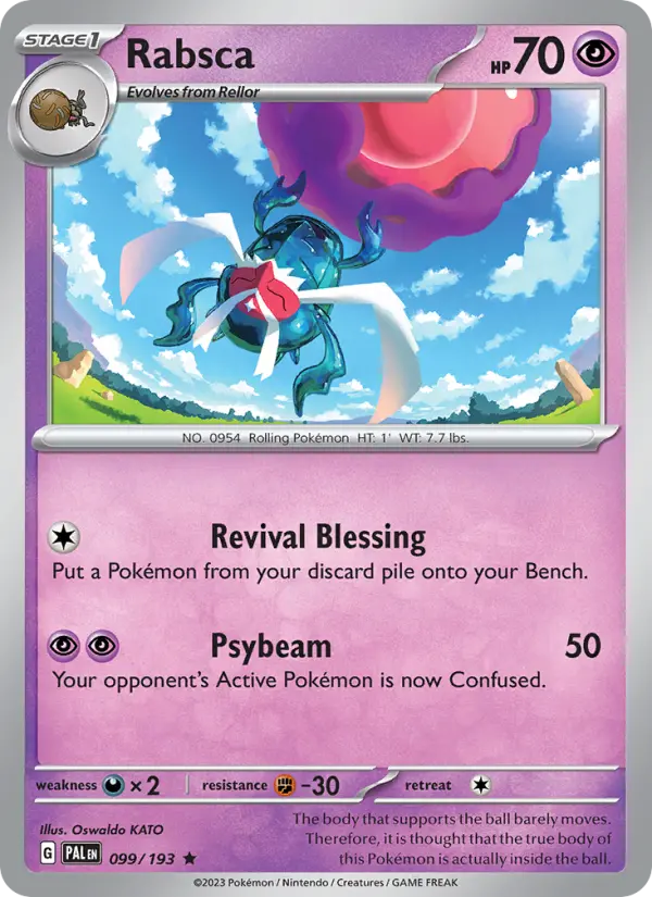 Rabsca 099 Paldea Evolved (SV2) Pokemon Card