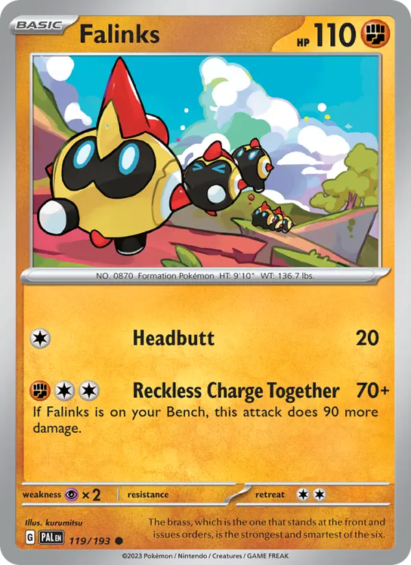Falinks 119 Paldea Evolved (SV2) Pokemon Card