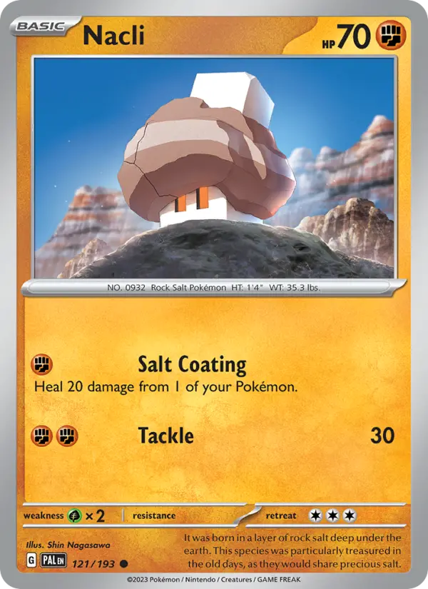 Nacli 121 Paldea Evolved (SV2) Pokemon Card