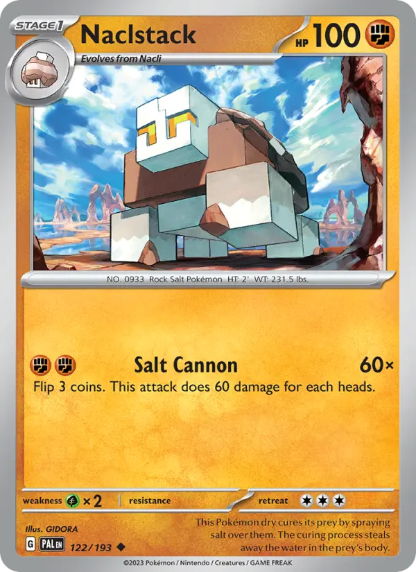 Naclstack 122 Paldea Evolved (SV2) Pokemon Card