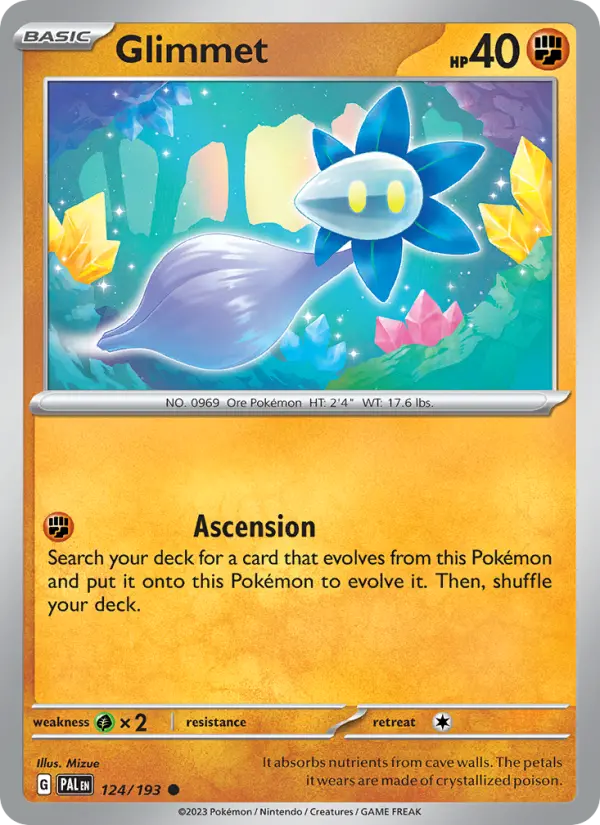 Glimmet 124 Paldea Evolved (SV2) Pokemon Card