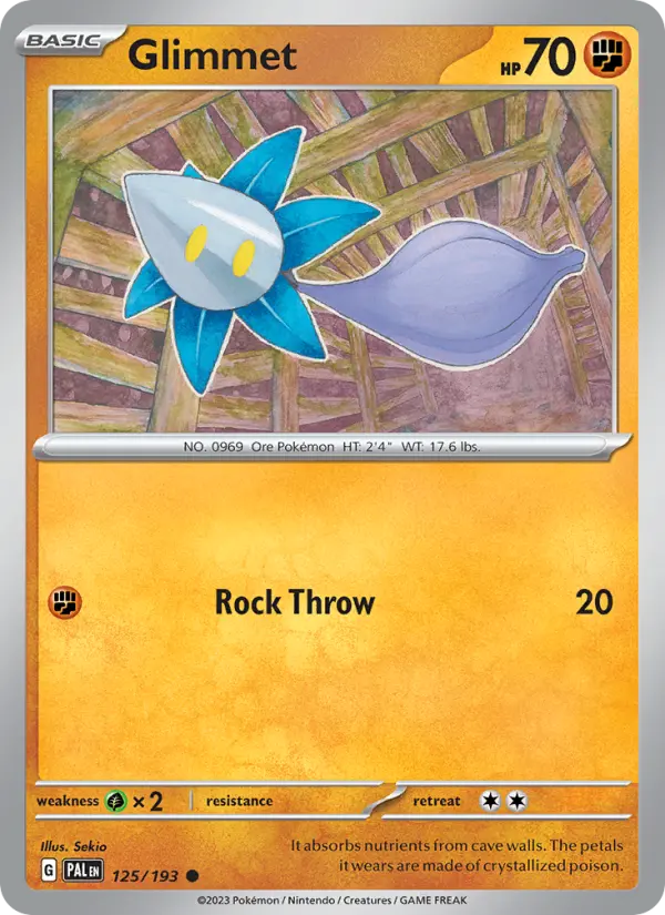 Glimmet 125 Paldea Evolved (SV2) Pokemon Card