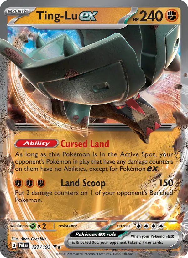 Ting-Lu ex 127 Paldea Evolved (SV2) Pokemon Card