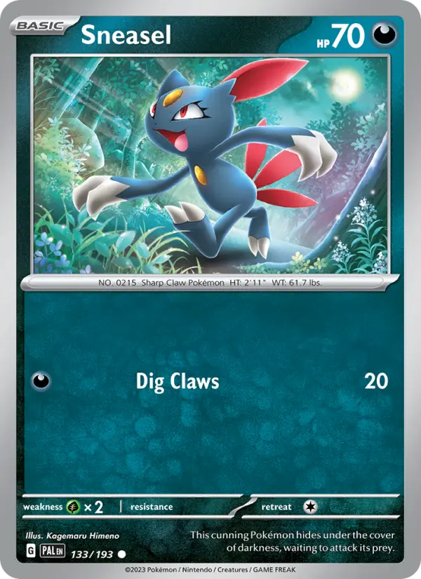 Sneasel 133 Paldea Evolved (SV2) Pokemon Card