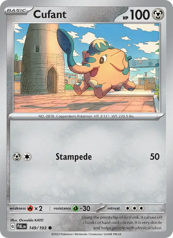 Cufant 149 Paldea Evolved (SV2) Pokemon Card
