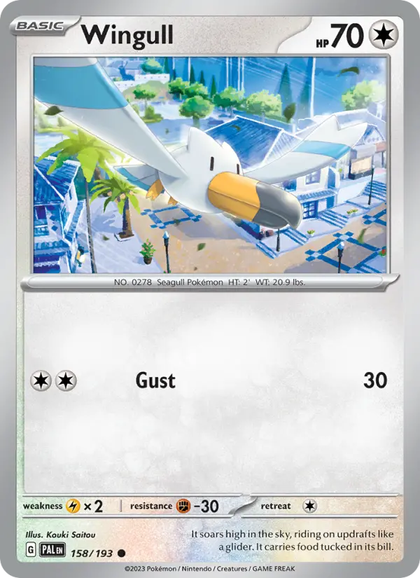 Wingull 158 Paldea Evolved (SV2) Pokemon Card