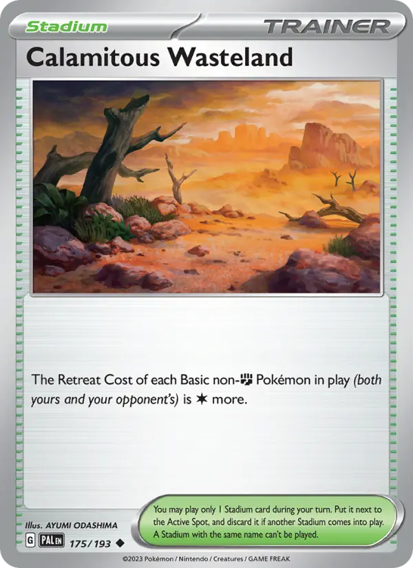 Calamitous Wasteland 175 Paldea Evolved (SV2) Pokemon Card