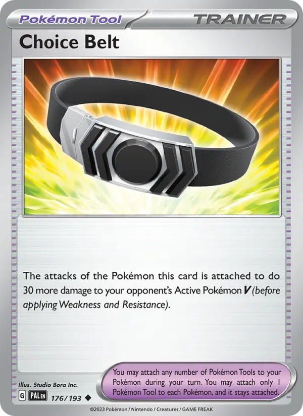 Choice Belt 176 Paldea Evolved (SV2) Pokemon Card