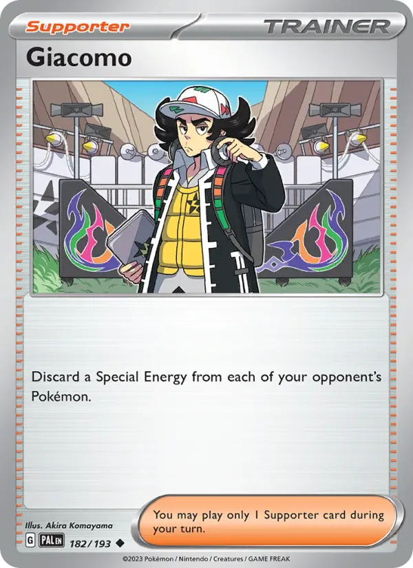 Giacomo 182 Paldea Evolved (SV2) Pokemon Card