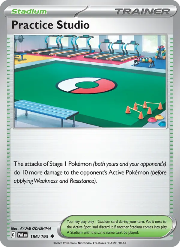 Practice Studio 186 Paldea Evolved (SV2) Pokemon Card