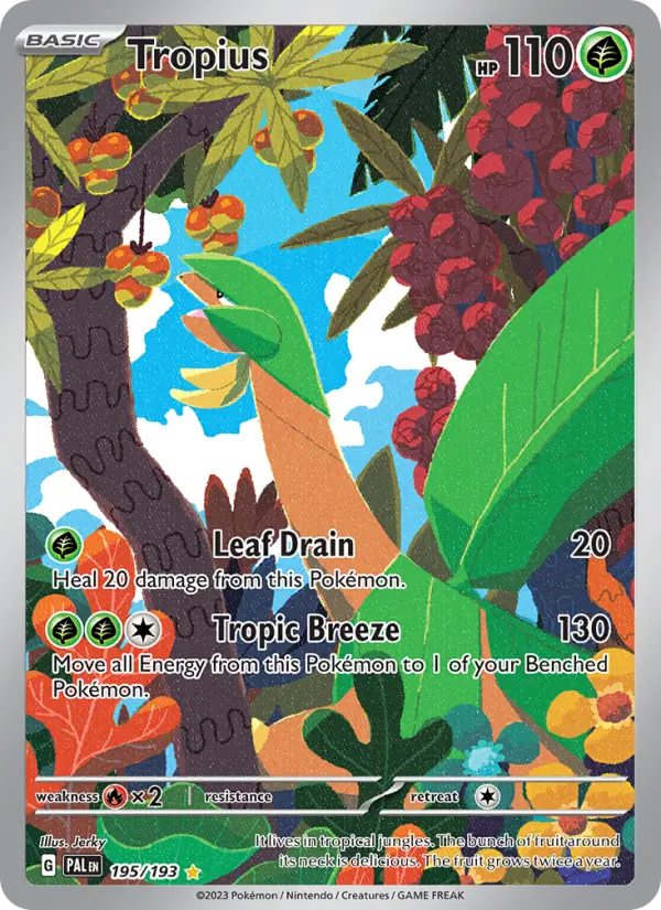 Tropius 195 Paldea Evolved (SV2) Pokemon Card